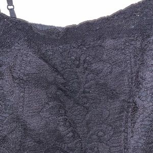 Black Lacey crop top